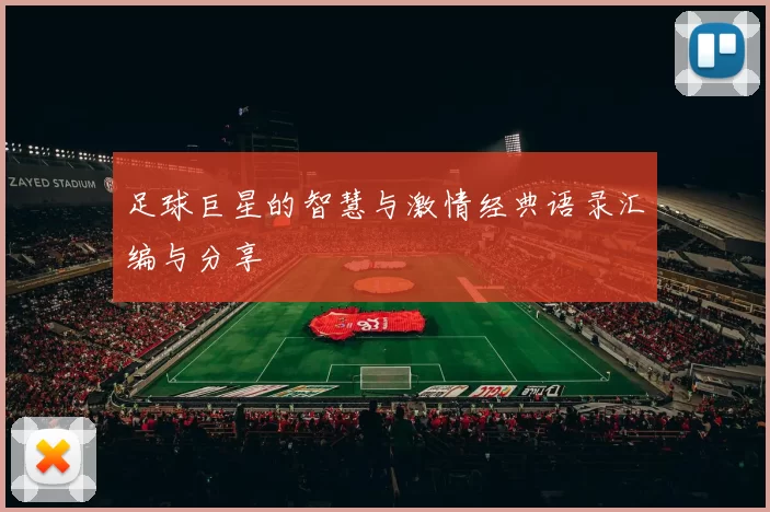 足球巨星的智慧与激情经典语录汇编与分享